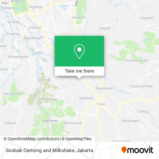 Sosbak Cemong and Milkshake map