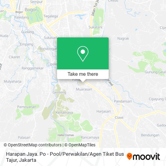 Harapan Jaya. Po - Pool / Perwakilan / Agen Tiket Bus Tajur map