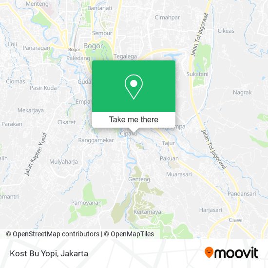 Kost Bu Yopi map