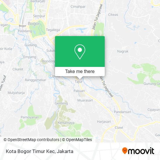 Kota Bogor Timur Kec map