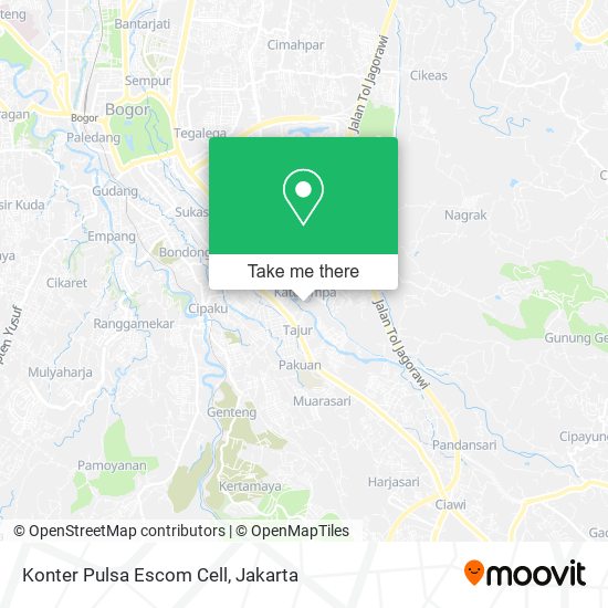 Konter Pulsa Escom Cell map