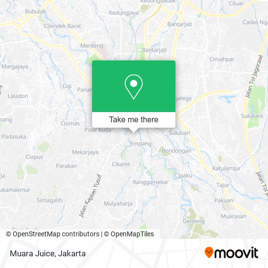 Muara Juice map