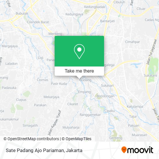 Sate Padang Ajo Pariaman map