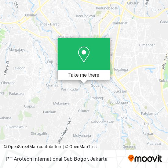 PT Arotech International Cab Bogor map