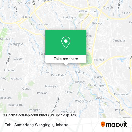 Tahu Sumedang Wangingit map