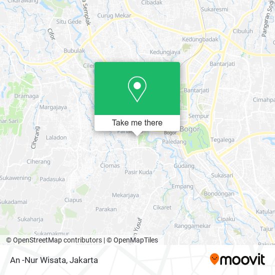 An -Nur Wisata map