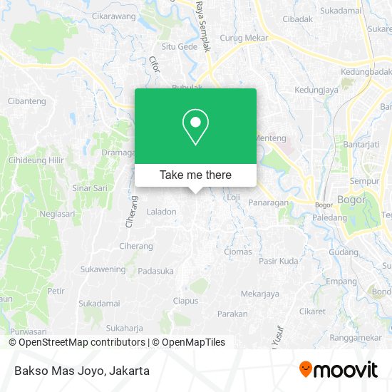 Bakso Mas Joyo map