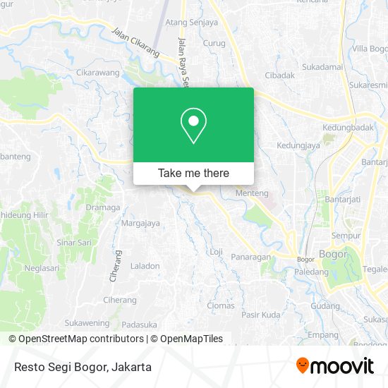 Resto Segi Bogor map