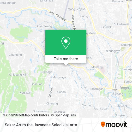 Sekar Arum the Javanese Salad map