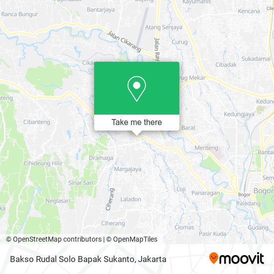 Bakso Rudal Solo Bapak Sukanto map