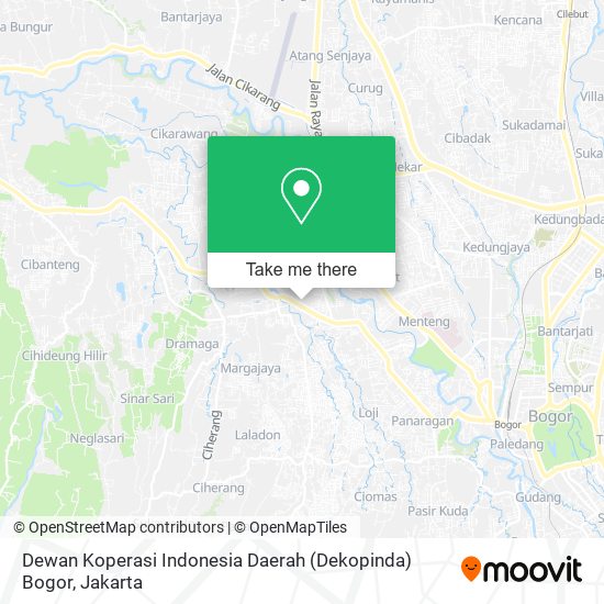 Dewan Koperasi Indonesia Daerah (Dekopinda) Bogor map