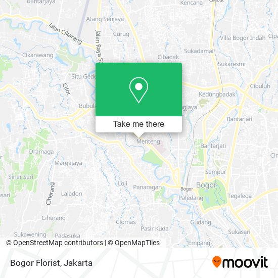 Bogor Florist map