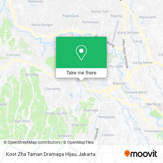 Kost Zha Taman Dramaga Hijau map