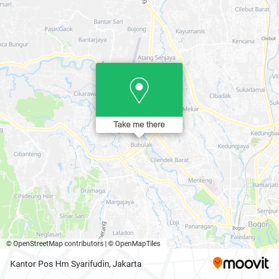 Kantor Pos Hm Syarifudin map