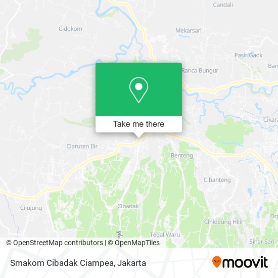 Smakom Cibadak Ciampea map