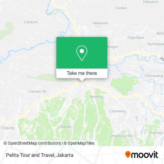 Pelita Tour and Travel map