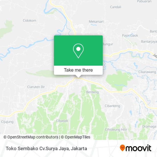 Toko Sembako Cv.Surya Jaya map