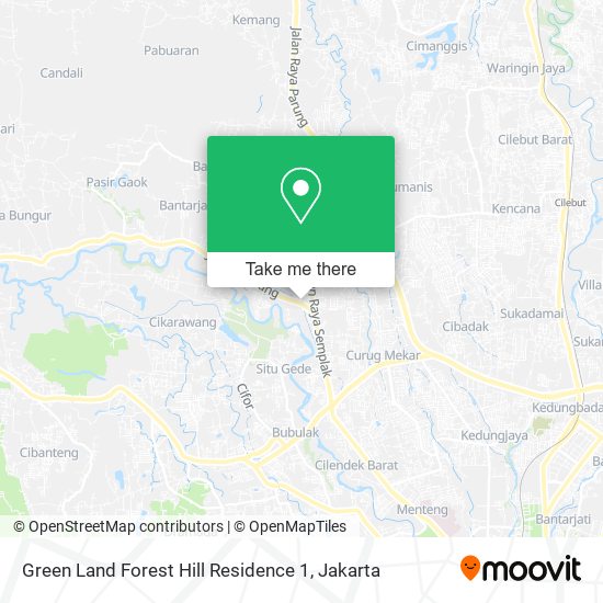 Green Land Forest Hill Residence 1 map