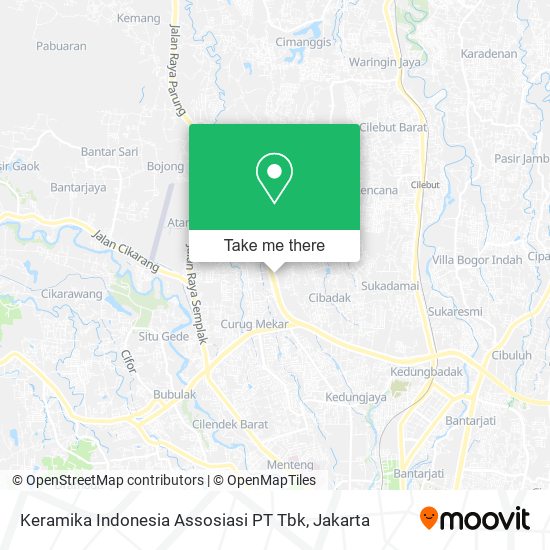 Keramika Indonesia Assosiasi PT Tbk map