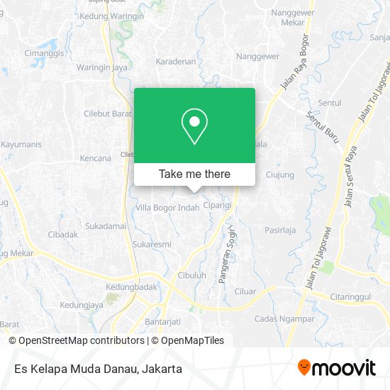 Es Kelapa Muda Danau map