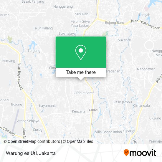 Warung es Uti map