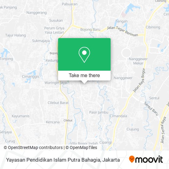 Yayasan Pendidikan Islam Putra Bahagia map