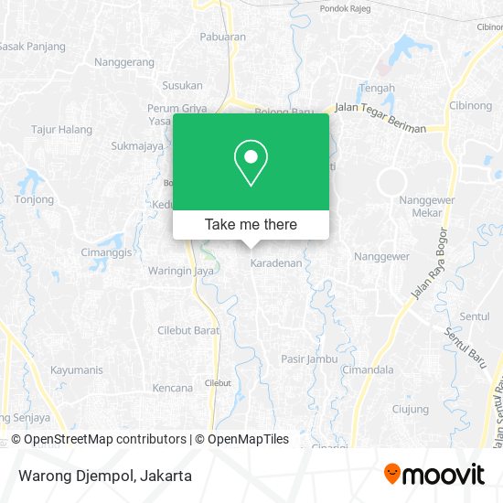 Warong Djempol map