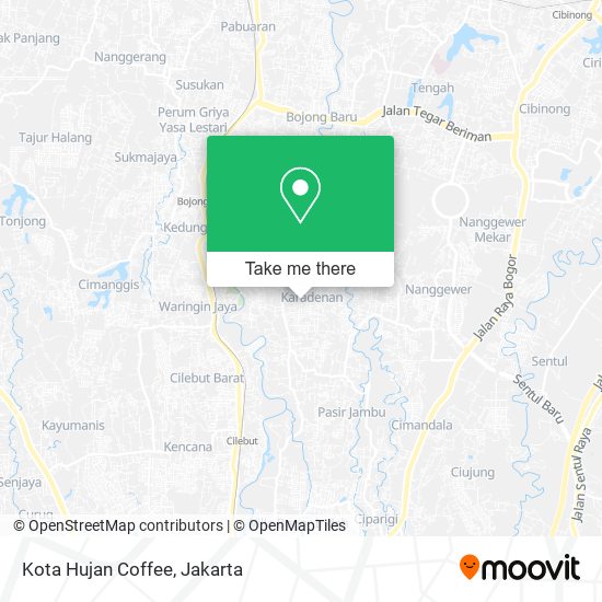 Kota Hujan Coffee map