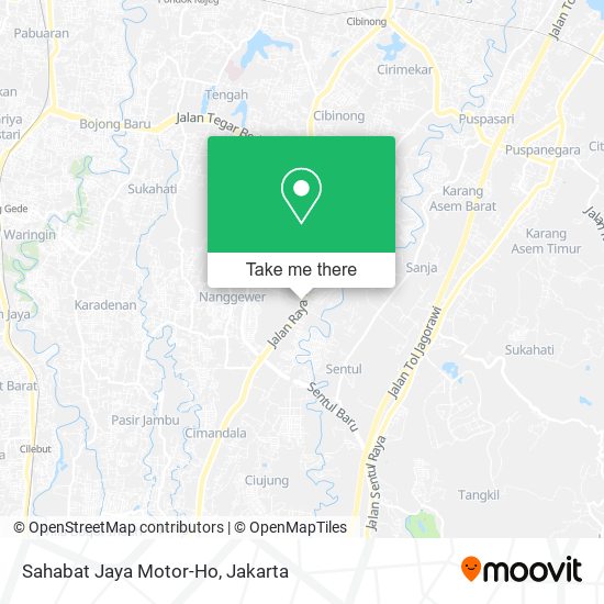 Sahabat Jaya Motor-Ho map