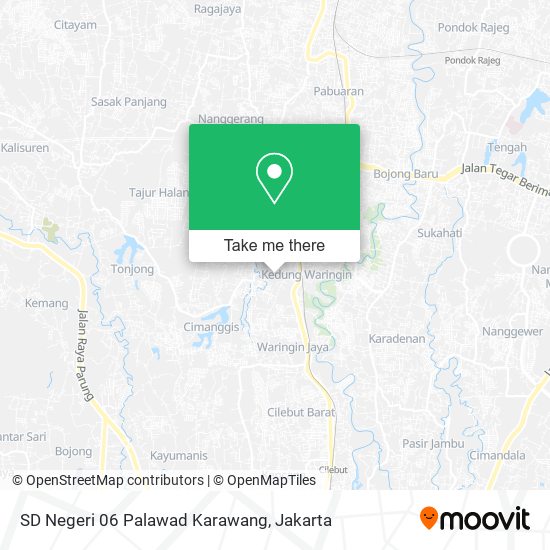 SD Negeri 06 Palawad Karawang map