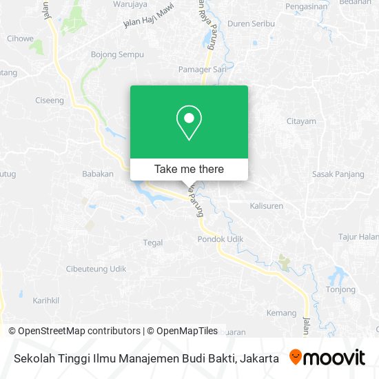 Sekolah Tinggi Ilmu Manajemen Budi Bakti map