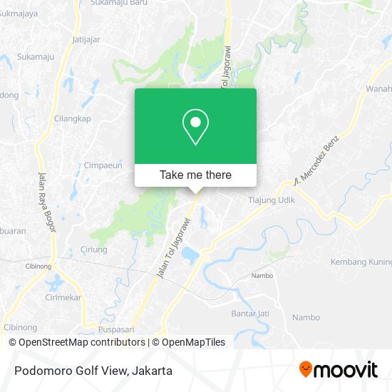 Podomoro Golf View map