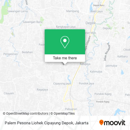 Palem Pesona Liohek Cipayung Depok map