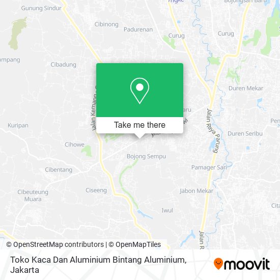 Toko Kaca Dan Aluminium Bintang Aluminium map