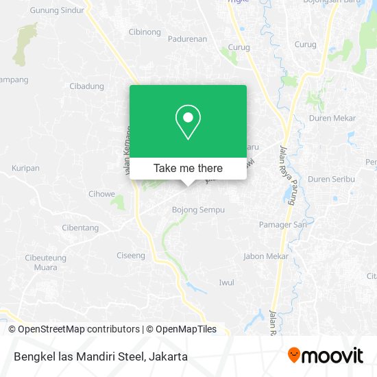 Bengkel las Mandiri Steel map