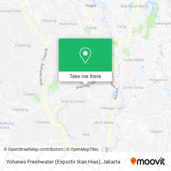 Yohanes Freshwater (Exportir Ikan Hias) map