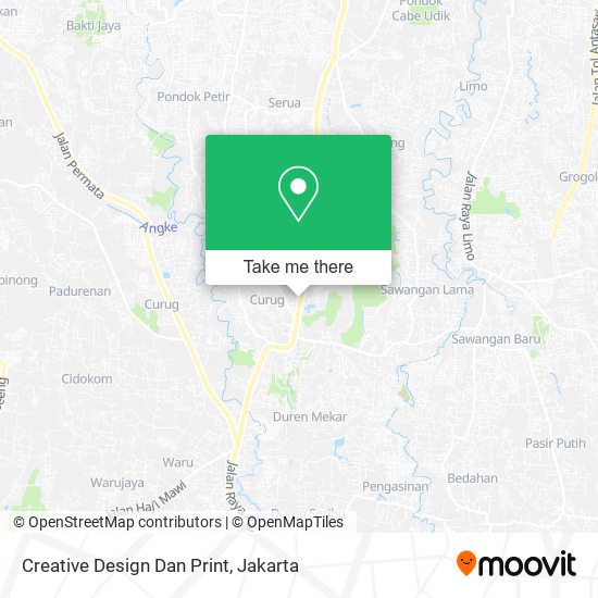 Creative Design Dan Print map