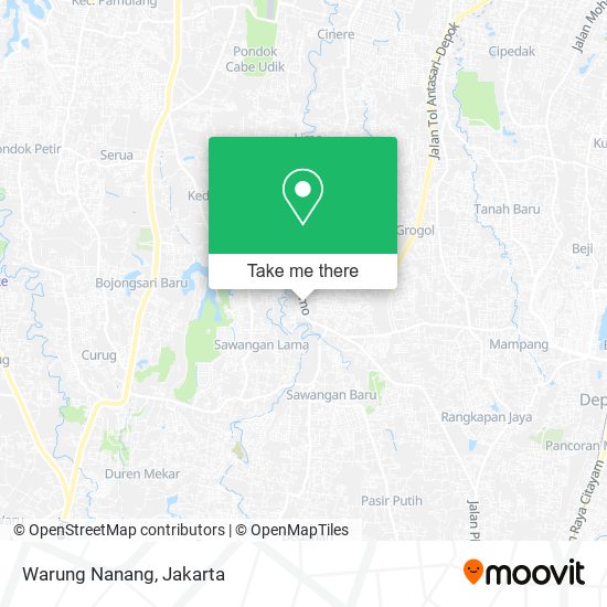 Warung Nanang map