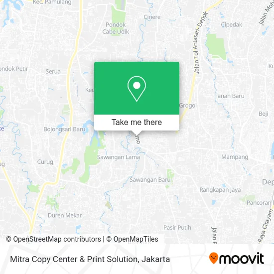Mitra Copy Center & Print Solution map