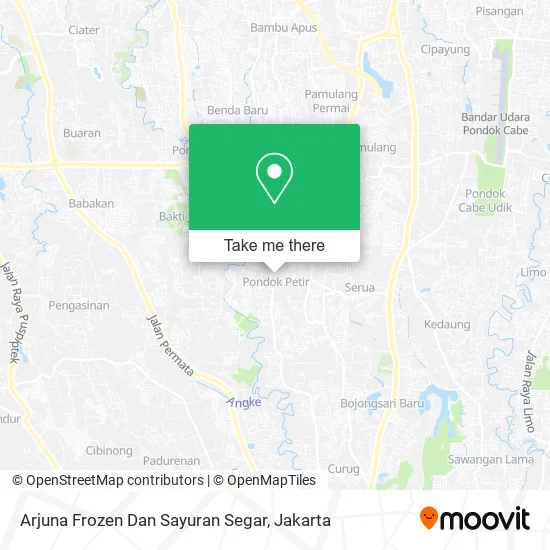 Arjuna Frozen Dan Sayuran Segar map