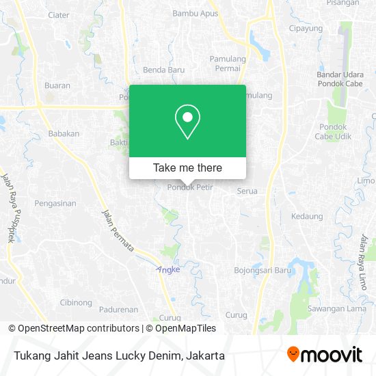 Tukang Jahit Jeans Lucky Denim map