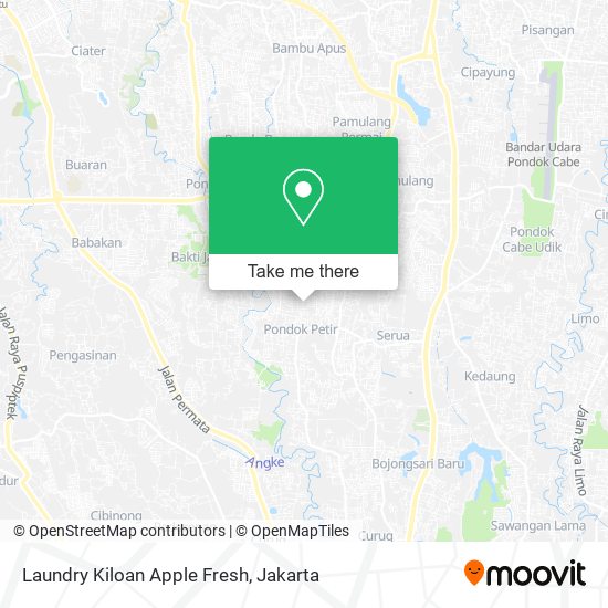 Laundry Kiloan Apple Fresh map