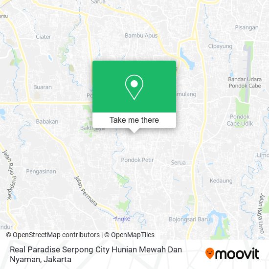 Real Paradise Serpong City Hunian Mewah Dan Nyaman map