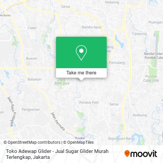 Toko Adewap Glider - Jual Sugar Glider Murah Terlengkap map
