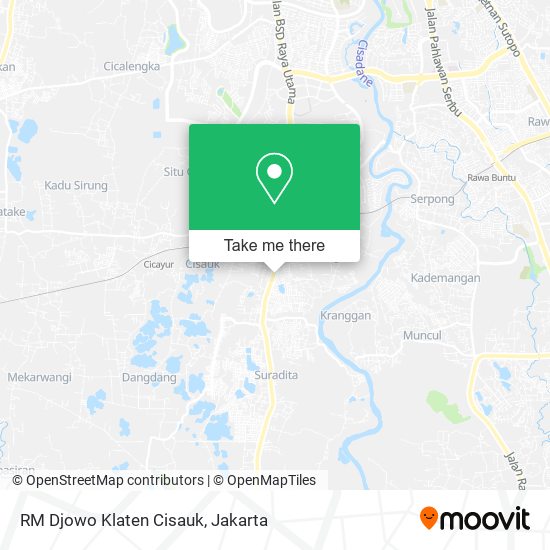 RM Djowo Klaten Cisauk map