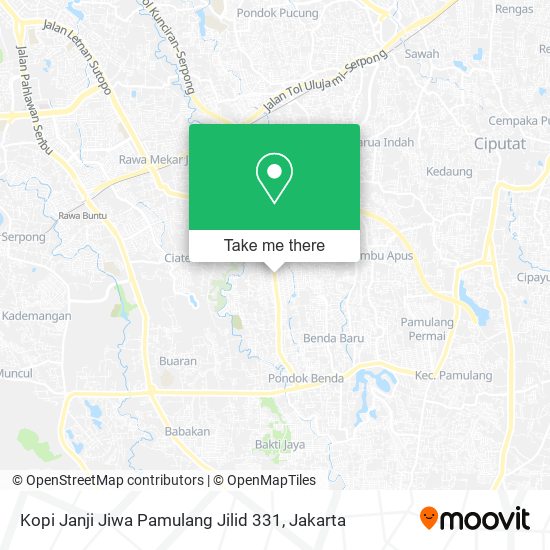 Kopi Janji Jiwa Pamulang Jilid 331 map