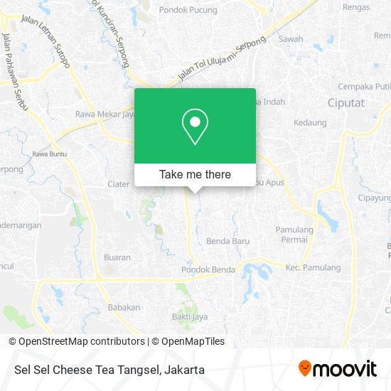 Sel Sel Cheese Tea Tangsel map