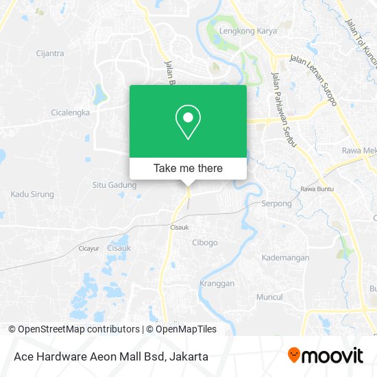 Ace Hardware Aeon Mall Bsd map