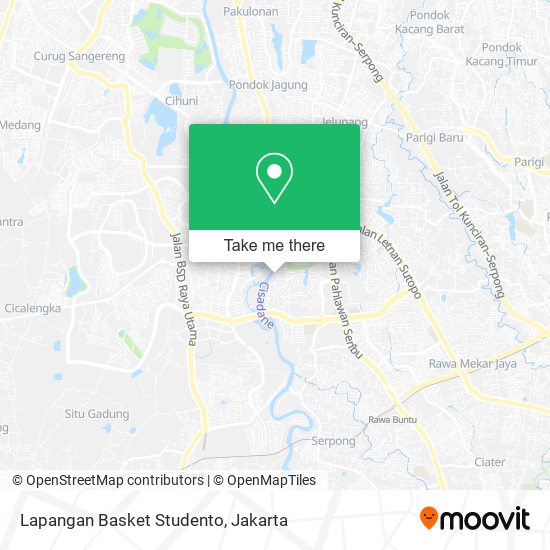 Lapangan Basket Studento map