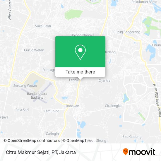 Citra Makmur Sejati, PT map
